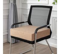 YOUGANG Coussin carré très épais et lavable - 40/45/50 cm - Grand coussin rehausseur pour fauteuil, salle à manger, intérieur, jardin - Kaki, 40 x 40 x 10 cm