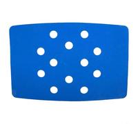 Coussin de siège de douche chaud pour personnes âgées - Tapis antidérapant en mousse EVA avec drainage rapide - Coussin de sécurité texturé pour baignoire - Accessoire de bain senior Bleu 35,5 x 24 cm