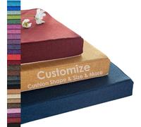 Coussin de siège de fenêtre trapézoïdal personnalisé - Coussin antidérapant pour banc de baie vitrée pour meubles d'intérieur/extérieur - Plus de 50 options de couleur, remplacement parfait pour plus