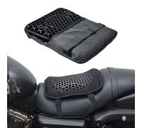 Coussin de siège de Moto en Pet - en nid d'abeille 3D - Universel - en Gel - Soulage la Pression - Respirant et Absorbant Les Chocs - pour soulager Les maux de Dos