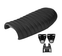 Coussin de siège de moto rétro vintage confortable, selle plate et bosse for Honda CG125 GN CG CB200 CB350 CB400SS CB500(Style D)