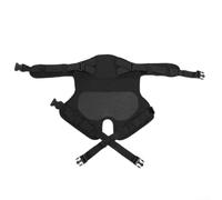 Coussin de siège de pêche imperméable avec sangles réglables - Coussin en mousse respirante pour bateau pour kayak pour canoë rivière pêche sur glace - Noir 48 x 48 cm
