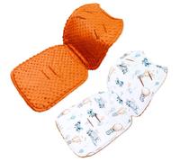 Coussin de siège de poussette 75 x 35 cm - coussin pour Réducteur siège auto pour de enfant -Minky Ballons citrouilles
