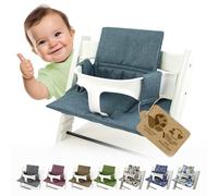 Coussin de siège de rechange Housse de coussin Réducteur de siège Compatible avec Stokke Tripp Trapp pour chaise haute modèle 2 (org.olive)