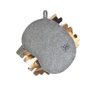 Coussin de siège de sauna en laine de qualité supérieure - Fait à la main - En feutre gris - Tapis isolé pour banc, chaise ou sol en finlandais, russe, infrarouge, vapeur et sauna sec - Accessoire spa