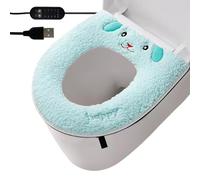 Coussin De Siège De Toilette Chauffant Électrique - Chaleur Alimentée Par USB Avec 5 Niveaux De Chaleur, Chauffe-siège En Tissu Doux Et Lavable | Ajustement Universel Pour Les Salles De Bains D'hiver,