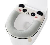Coussin de siège de toilette - Toilettes d'hiver - Motif panda - Housse ergonomique pour siège WC - Pour salle de bain et maison et hôtel, douche, appartement, chambre d'enfant