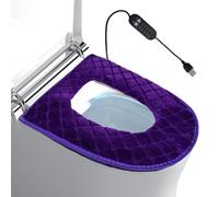 Coussin de siège de toilette USB | Chauffage réglable sur 5 niveaux | Siège de toilette avec minuterie | Design enfichable pour les soins matinaux des personnes âgées dans la salle de bain