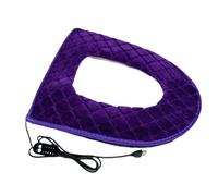 Coussin de siège de toilette USB - Tapis chauffant réglable sur 5 niveaux - Avec minuterie - Design enfichable pour les soins matinaux des personnes âgées dans la salle de bain, l'appartement, la