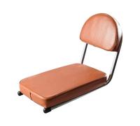 Coussin de siège de vélo avec dossier pour voyage, équitation, VTT, marron, 17 x 28 x 26 cm