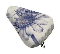 Coussin de siège de vélo rembourré avec cordon de serrage - Doux et confortable - Imperméable - Large housse de protection pour selle de vélo - Pour homme et femme - Pour les exercices de VTT et de