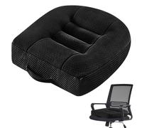 Coussin de siège de voiture, 40 x 40 cm, ergonomique, orthopédique, pour chaise de bureau, voiture, fauteuil roulant ou rehausseur pour adultes, extra large