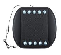 Coussin de siège de voiture, connexion 12 V 24 V, circulation de l'air, coussin de ventilateur, convient pour les voyages en voiture, les trajets en famille, le camping, les excursions en ville, les