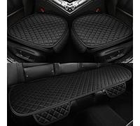 Coussin de Siège de Voiture en Cuir pour Peugeot 5008 5seats 2009-2016, Auto Antidérapant Housse de Siege Avant Arrière Protection Coussins Intérieur,All Black