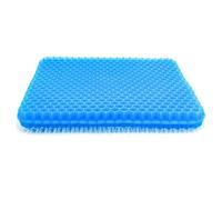 Coussin de siège de voiture en gel - Design nid d'abeille - Double épaisseur - Soulage la douleur du coccyx - Pour voiture, bureau, maison, fauteuil roulant, chaise (50 x 50 x 4,5 cm)