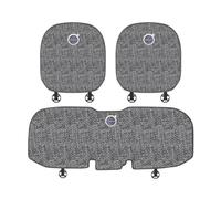Coussin de Siège de Voiture en Lin pour Volvo Concept Recharge - Ensemble Complet Housse de Siege Avant et Après - Tapis Protection Siège Antidérapant Anti-Rayures, 3 Pcs