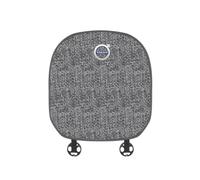 Coussin de Siège de Voiture en Lin pour Volvo Concept Recharge - Ensemble Complet Housse de Siege Avant et Après - Tapis Protection Siège Antidérapant Anti-Rayures,Front Seat