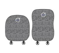 Coussin de Siège de Voiture en Lin pour Volvo Concept Recharge - Ensemble Complet Housse de Siege Avant et Après - Tapis Protection Siège Antidérapant Anti-Rayures,2 Pcs
