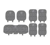 Coussin de Siège de Voiture en Lin pour Volvo Concept Recharge - Ensemble Complet Housse de Siege Avant et Après - Tapis Protection Siège Antidérapant Anti-Rayures, 7 Pcs