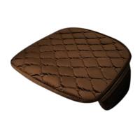 Coussin De Siège De Voiture Peluche Courte Universelle Velvet Front Coussin De Chaise De Voiture Véhicule Siège D'hiver Protecteur (Couleur Café)