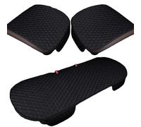 Coussin de Siège de Voiture pour BYD F0/F3/F5/F6/F7, Coussin de Siège de Conduite, Housse en Lin Respirant Anti-Rayures, Protecteur Sièges,A/Black