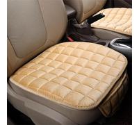 Coussin de Siège de Voiture pour Peugeot 2008 II Active/2008 GT/2008 Active Business 2019-2025, Hiver Peluche Avant Siège Coussin, Tapis Protection avec Pocket, Accessoire Voiture,Beige