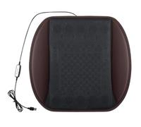 Coussin de siège de voiture - Tapis d'été long avec connexion 12 V 24 V - Coussin de siège de voiture avec ventilateur électrique - Pour camping, excursions en ville, trajets en famille, SUV