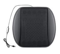 Coussin de siège de voiture | Tapis d'été long avec connexion 12 V 24 V | Coussin de siège d'été avec ventilateur pour voiture | Pour camping, excursions en ville, trajets en famille, SUV, camping-car