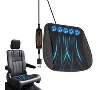 Coussin de siège de voiture ventilé | Tapis ergonomique de soutien réglable à 3 vitesses du flux d'air pour conducteur assis sur la route, voyage, bateau, camion, fauteuil roulant