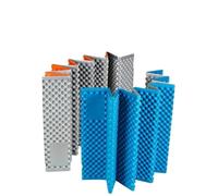 Coussin De SièGe D'ExtéRieur Pliable Tapis de Couchage en Mousse léger, Caisse à œufs 330g, Tapis Camping Pliable et Portable for Isolation étanche l'humidité, for randonnée Sac Dos(Blue and Black)