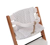 Coussin de siège doux - Design anti-glissement - Facile à attacher - Lavable en machine - Confortable - Pour chaises hautes en bois - Coussin de chaise haute pour enfants