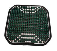 Coussin de Siège en Bois à Perles Ventilées pour Camion | Maille Respirante, Vert, Facile à Nettoyer, Chaise de Bureau, Effet Massant
