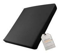 Coussin de siège en Gel Anti-escarres Noir 40 x 40 x 5 cm pour Fauteuil Roulant, Voiture, Camion, Fauteuil de Bureau, RG 60 (Souple) avec Housse, Noir, 40x40x5