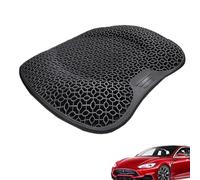 Coussin de siège en gel pour voiture - Oreiller ergonomique à structure élastique en nid d'abeille de 17 pouces, insert stimulant la circulation, noyau d'équilibre de la température, conception d'aide