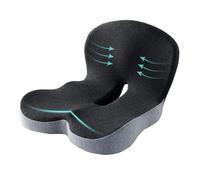 Coussin de siège en mousse à mémoire de forme de SICOUSOK - Coussin de siège pour chauffeur de camion, chaise de bureau, chaise de maison, coussin antidérapant pour voiture, coussin ergonomique pour