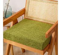 Coussin de siège en mousse à mémoire de forme pour bureau et canapé, antidérapant, confortable, pour intérieur/extérieur, 40 x 40 x 5 cm, vert olive; soutien ergonomique pour soulager les douleurs