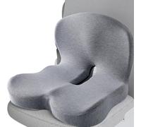Coussin de siège en mousse à mémoire de forme pour chaise de voiture et de bureau, soutien dorsal ergonomique pour soulager la douleur du coccyx, coussin confortable et de soutien pour une utilisation