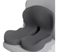 Coussin de siège en mousse à mémoire de forme pour chaise de voiture et de bureau, soutien dorsal ergonomique pour soulager la douleur du coccyx, coussin confortable et de soutien pour une utilisation