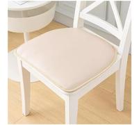 Coussin de Siège en Similicuir Coussins de Chaise, Imperméable Et Antidérapant, en Forme de Fer À Cheval, Idéal pour Les Cuisines de Restaurant, Blanc Cassé, 40 X 43 (Lot de 4)