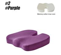 Coussin De Siège En U Pour Chaise De Bureau,Mousse À Mémoire De Forme,Coussin De Massage,Coussin De Voiture Orth4wd,Côté Cyx - Type 2-Purple