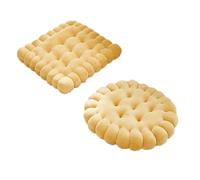 Coussin de siège épais pour bureau, maison, salle à manger, tapis de méditation confortable pour personnes âgées et adultes (rond, jaune)