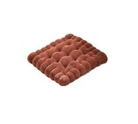 Coussin de siège épais pour bureau, maison, salle à manger, tapis de méditation confortable pour personnes âgées et adultes (1 pièce, carré, marron)