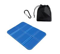 Coussin de siège extérieur pliable et résistant isolant portable en mousse imperméable pour camping, sorties en plein air, voyages (bleu)
