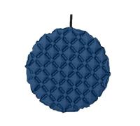 Coussin de Siège Gonflable, Rond, Multifonctionnel, Résistant à L'humidité, Pliable, Portable, pour Pique-Nique, Avion, Agence de, Bleu Foncé