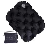 Coussin de siège gonflable : tapis de voyage compact, coussin d'air ultra léger, couche de siège durable | Site résistant à l'eau avec valve de gonflage facile, solution d'amortissement A