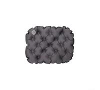 Coussin de siège gonflable ultra léger 80 g, en nylon 40D résistant à l'humidité, coussin de camping pour randonnée, coussin de soutien lombaire isolant pour voyage en plein air (noir)