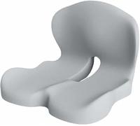 Coussin de siège intégré en Mousse à mémoire Forme L | , Voiture, Soulagement de la pression, Soutien lombaire, Soulagement de la douleur du coccyx(Light grey)