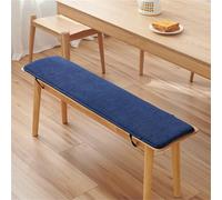 Coussin de siège long et épais en velours côtelé pour meubles de terrasse - Classique - Couleur unie - Doux avec fond antidérapant - Pour meubles de terrasse et fenêtres d'intérieur