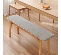 Coussin de siège long et épais en velours côtelé pour meubles de terrasse - Classique - Couleur unie - Doux avec fond antidérapant - Pour meubles de terrasse et fenêtres d'intérieur