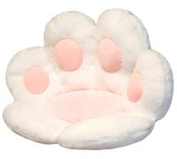 Coussin de SièGe Moelleux et Confortable en Forme de Patte d'ours GéAnt, IdéAl pour Se DéTendre Au Sol ou sur Un Canapé(White)